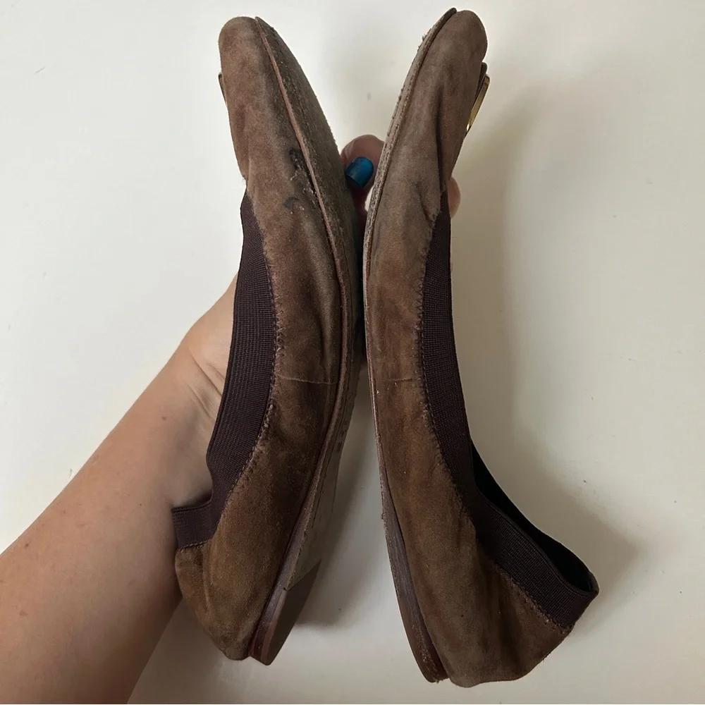 Tory Burch Leather Caroline Ballet Flats